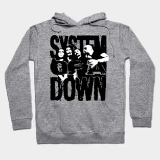 Red system is a mixed up down Hoodie